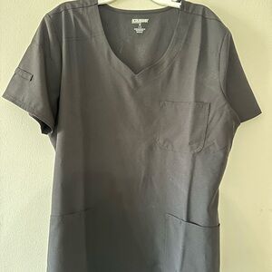 Cherokee Black V-Neck Shirt - Scrub Top